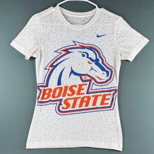 Boise State Broncos Nike Graphic Tee - White, Blue & Orange